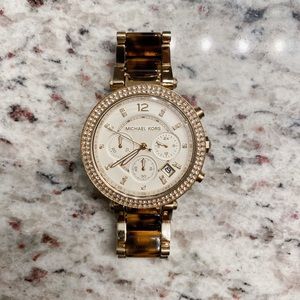 Michael Kors tortoise watch